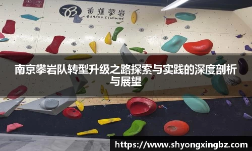 南京攀岩队转型升级之路探索与实践的深度剖析与展望