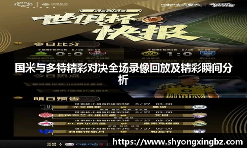国米与多特精彩对决全场录像回放及精彩瞬间分析